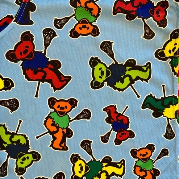 Grateful Dead Lacrosse Shorts Mens Large Dancing Bears Lax Dynamic Team Sports - Picture 2 of 4